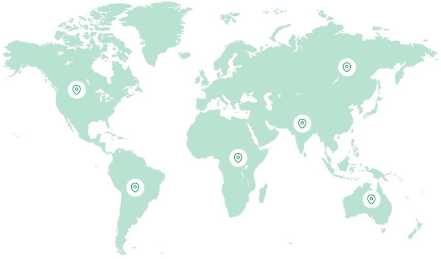 World map showing where OlyLife products are available